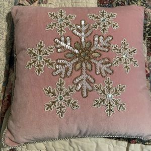 Pier 1 Imports Snowflake Pillow